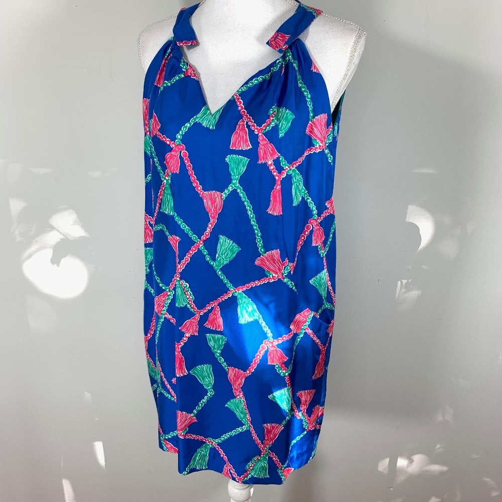 Lilly Pulitzer Shift dress rope print silk